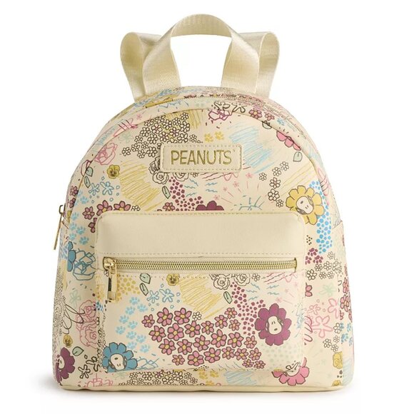 Peanuts Snoopy Cottage Floral Spring All Over Print Mini Backpack - NWT - Picture 1 of 4